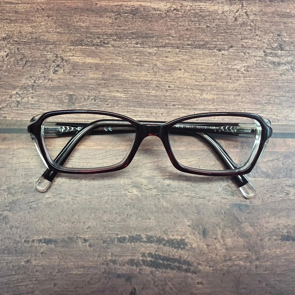 DKNY DY 4618 3417 Burgundy Clear Rectangle Eyeglasses Frames 50-15-135